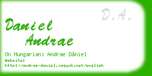 daniel andrae business card